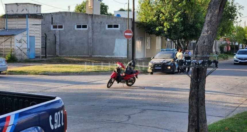 Rafaela: Un menor robó una moto, chocó a los pocos metros y quedó gravemente herido