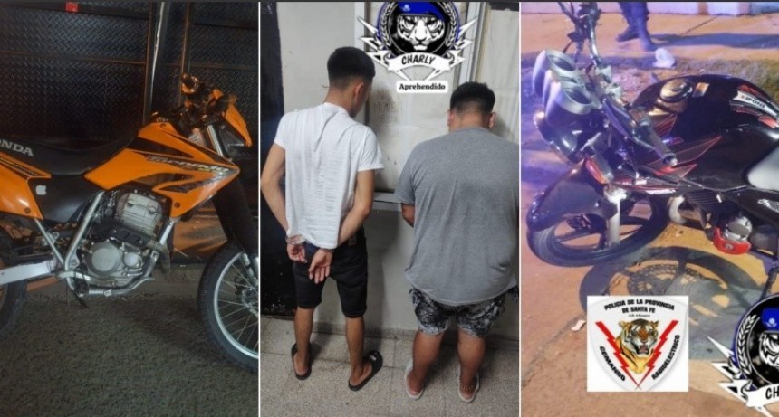 Persecución y choque: detienen a dos ladrones tras robar una moto en Granadero Baigorria
