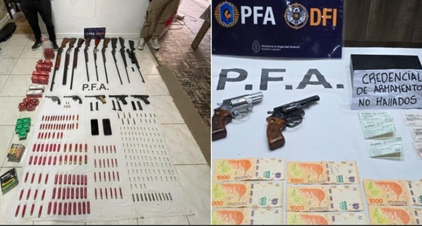 Investigan red de venta ilegal de armas compradas legalmente: tres detenidos en Rosario y Ca&ntilde;ada de G&oacute;mez
