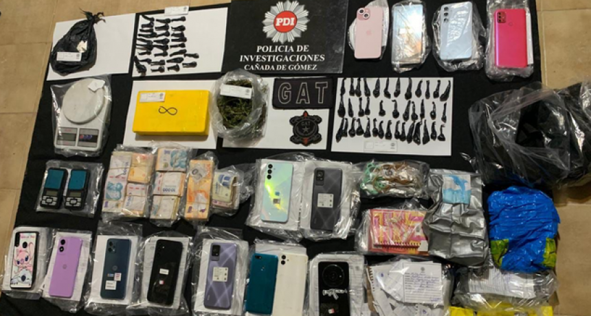 Allanamientos en tres ciudades terminaron con 12 detenidos y más de un kilo de cocaína incautada
