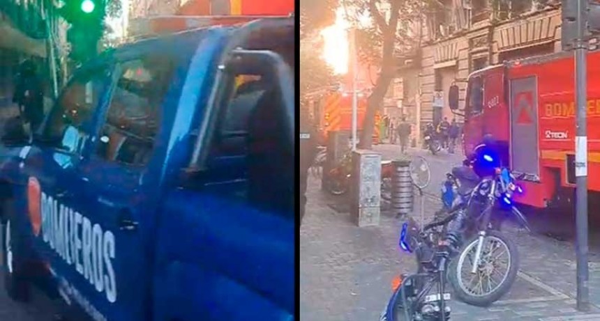 Incendio en el centro rosarino sin heridos