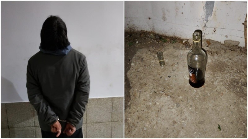 Intentó quemar a su ex pareja con licor y fue detenido tras provocar un incendio parcial