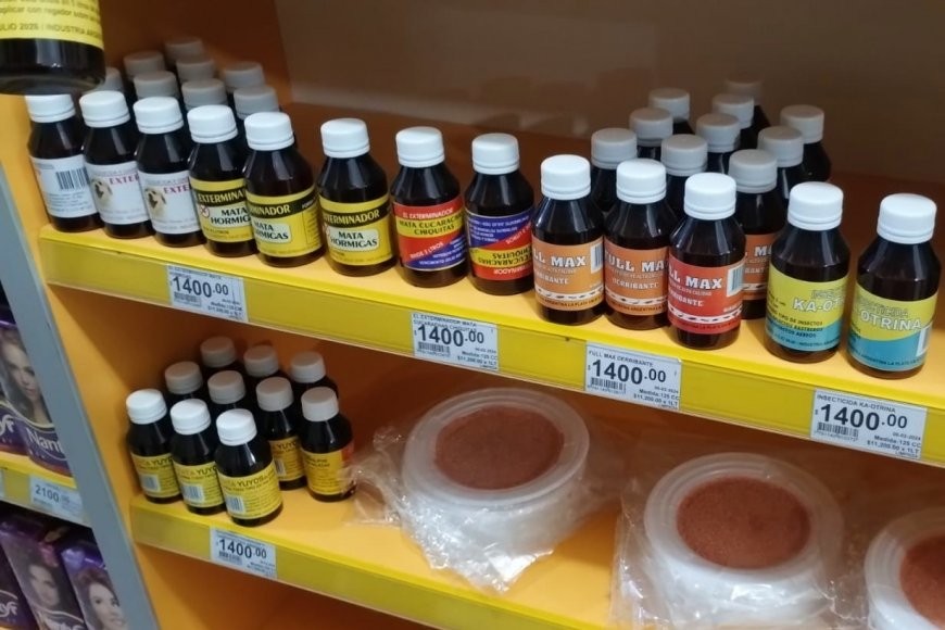 Decomisan plaguicidas prohibidos por tener glifosato en un supermercado de Gualeguaychú
