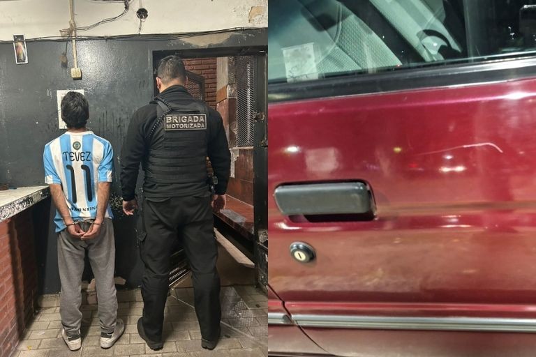 Detuvieron a un cuidacoches tras dañar un auto por negarse a pagar
