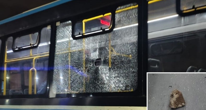 Ataque vandálico a un colectivo dejó a una joven herida en zona sudoeste