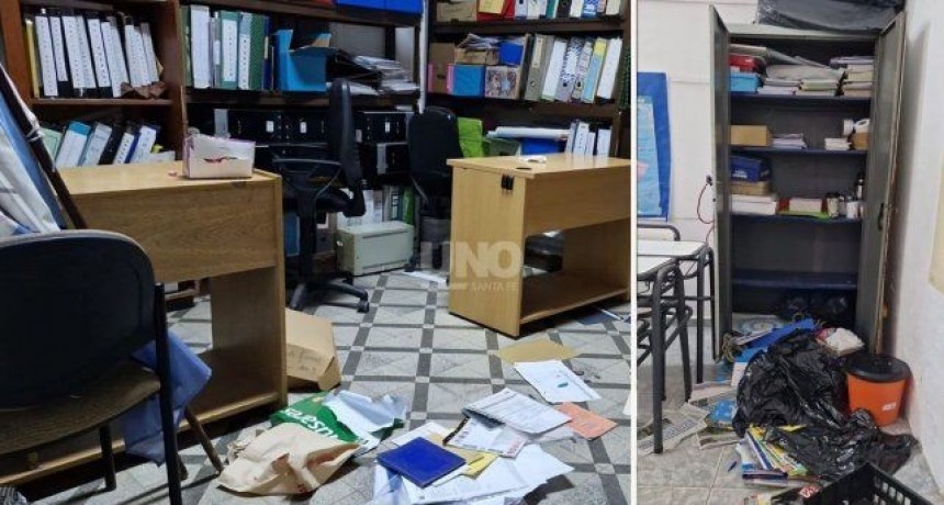 Santa Fe: Robo, destrozos y suspensión de clases en la escuela “Paz, Pan y Trabajo”