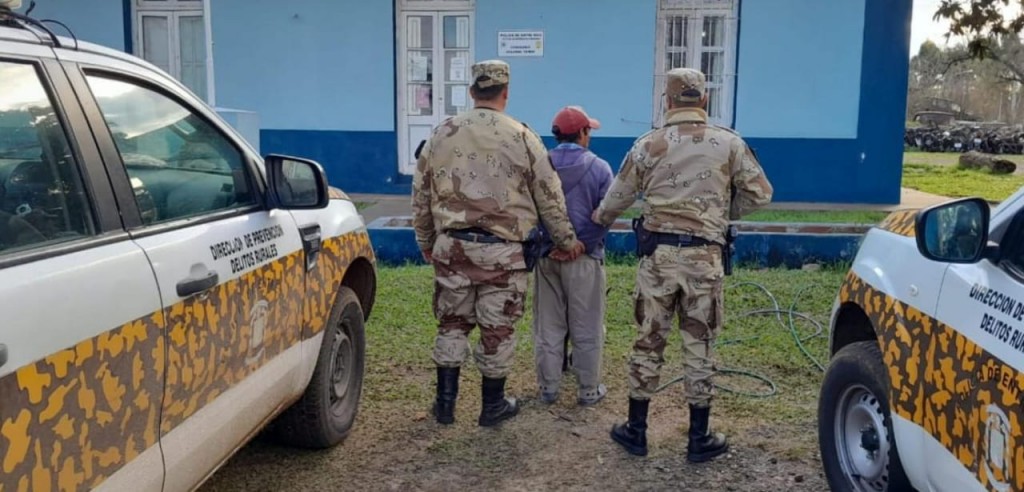 Secuestran armas y detienen a un hombre por robo de animales vacunos 