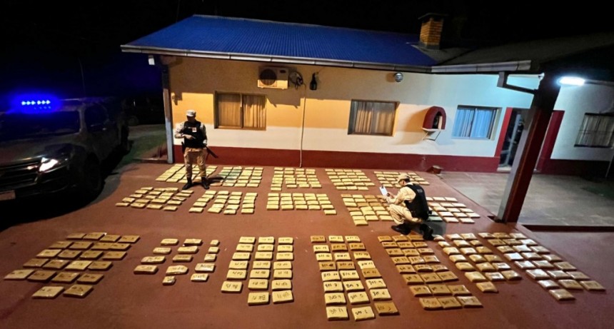 Prefectura secuestró 367 kilos de marihuana 