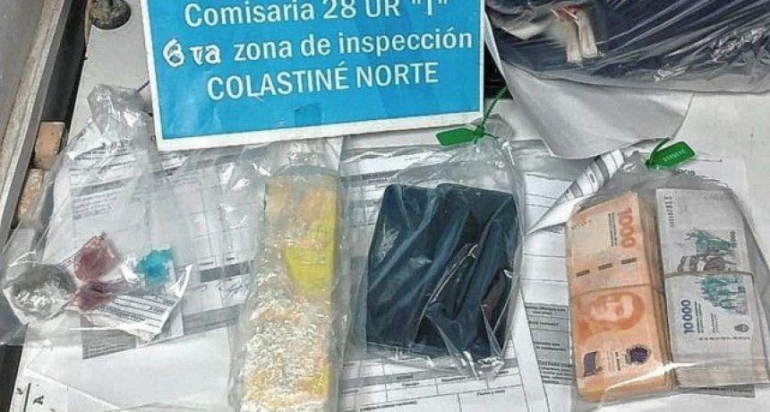 Detienen a un hombre en Colastiné con cocaína y marihuana durante un control policial