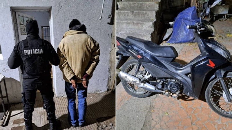 Persecución deja dos detenidos con moto robada tras balear a un menor en Ludueña