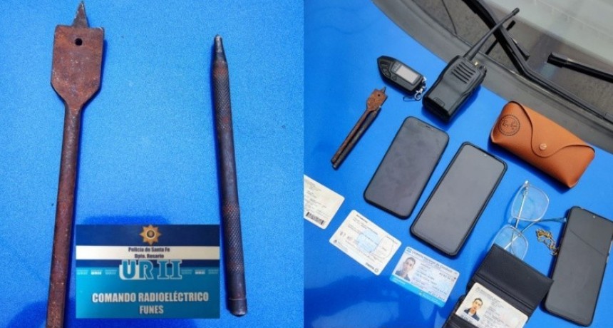 Detenidos en Funes por robos con inhibidores de alarmas y elementos cortopunzantes
