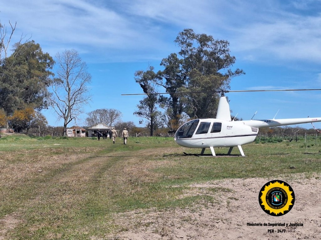 Gualeguaychú: Abigeato en flagrancia con persecución por tierra y aire