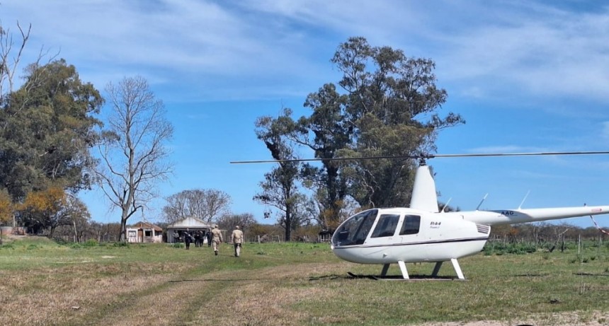 Gualeguaychú: Abigeato en flagrancia con persecución por tierra y aire