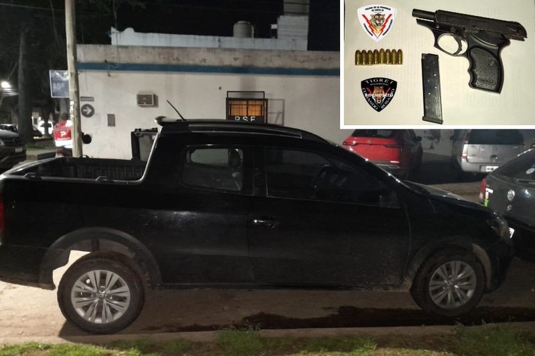 Detuvieron a dos hombres armados tras un asalto en zona sur: viajaban con una niña en el auto