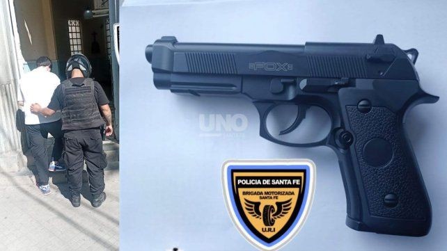 Santa Fe: Un joven disparó un arma en una pelea de tránsito y terminó detenido en el microcentro