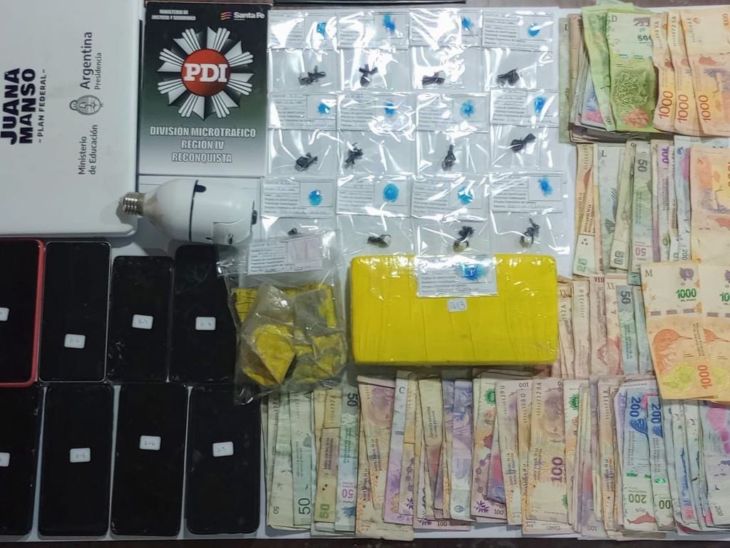 Cayó en Reconquista una mujer con un kilo de cocaína tras un allanamiento policial