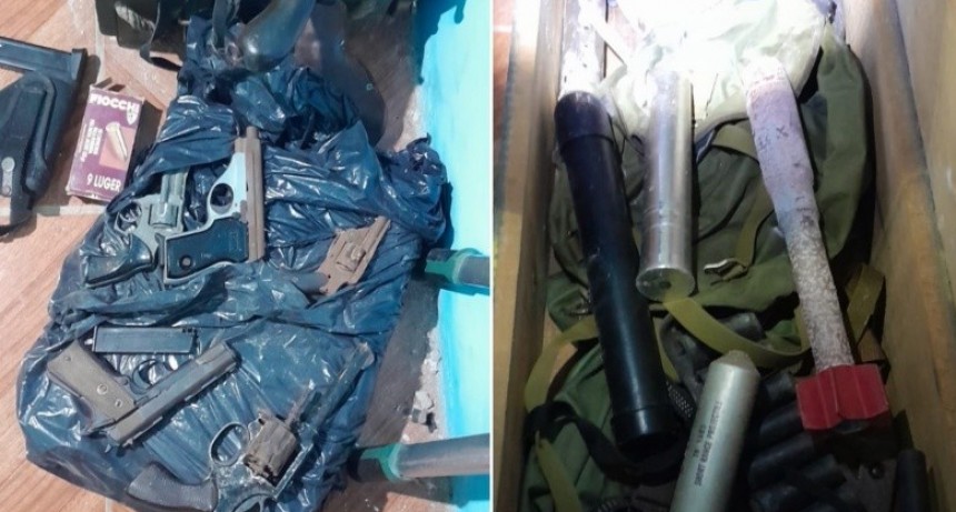 Allanan domicilio en Nuevo Alberdi y descubren arsenal tras relato de menor