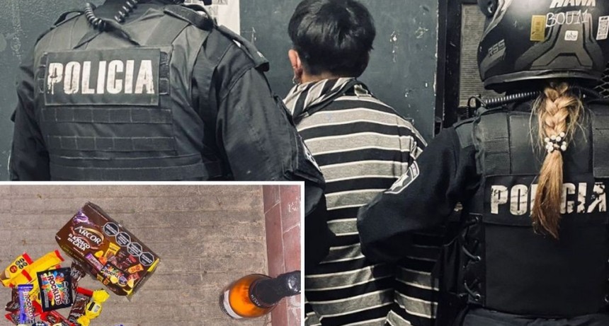 Un hombre es detenido tras robar bombones y vino de un kiosco