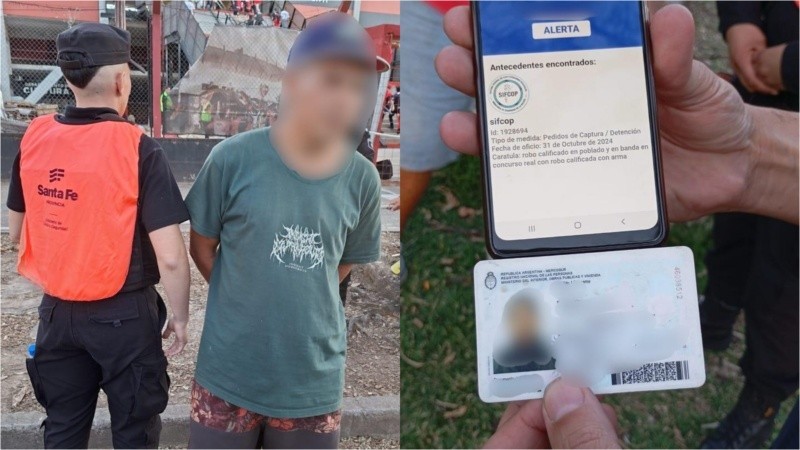 Detuvieron en la cancha de Newell’s a un joven buscado por una violenta entradera en Arequito