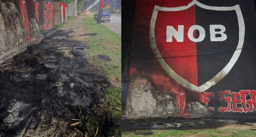 Detuvieron a un joven acusado de incendiar un mural de Newell’s en zona sur