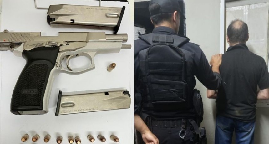 Detuvieron a un hombre armado tras amenazar a vecinos en Granadero Baigorria