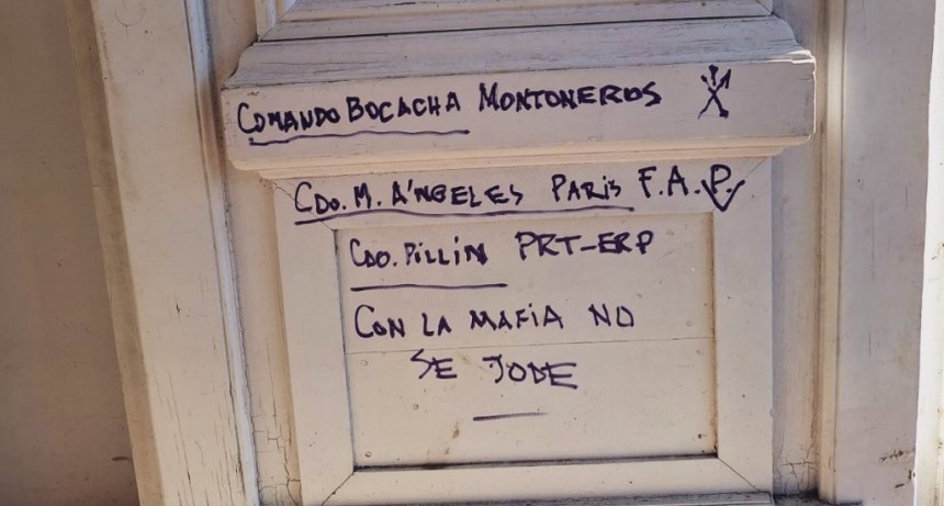 Aparecen pintadas amenazantes en el Concejo Municipal de Rosario