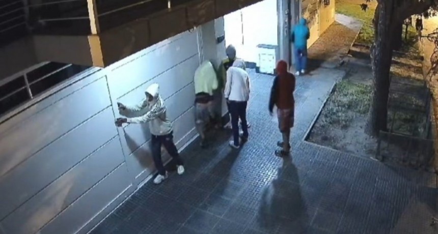 Robo frustrado en el barrio Sargento Cabral: seis ladrones quedaron registrados en video