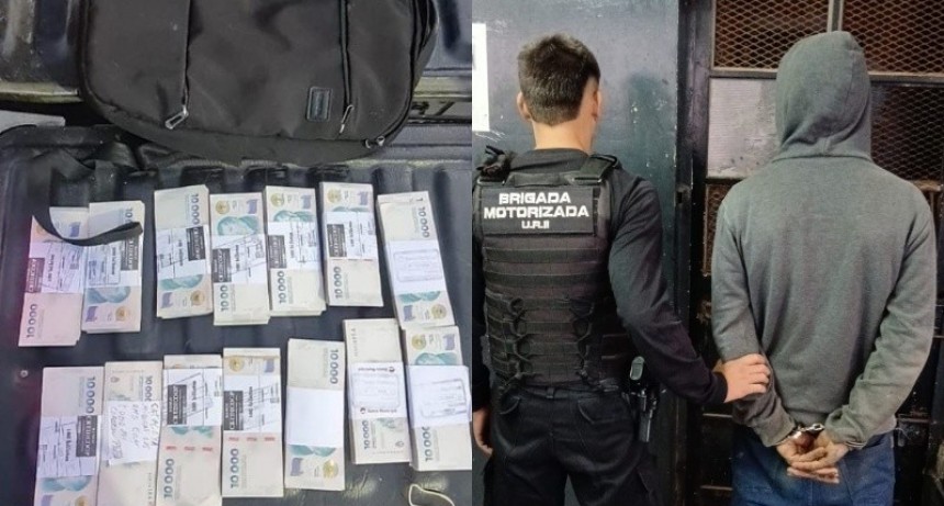Tras trepar a un departamento y robar $14 millones, lo detienen en una parada de colectivo
