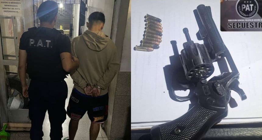 Detienen a un joven por amenazas con arma a vecinos