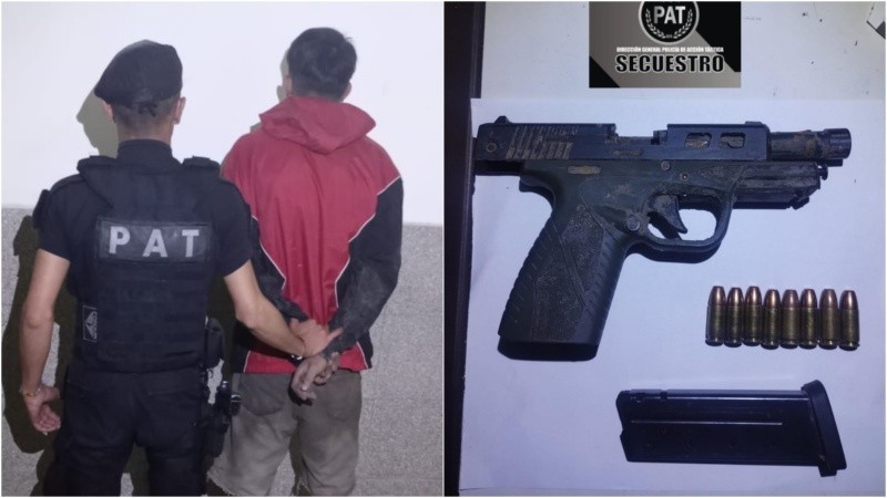 Detienen a un hombre armado tras una persecución en Villa Gobernador Gálvez