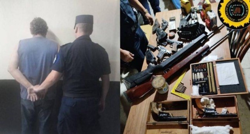 Hombre detenido en Concordia por tentativa de femicidio y posesión de armas