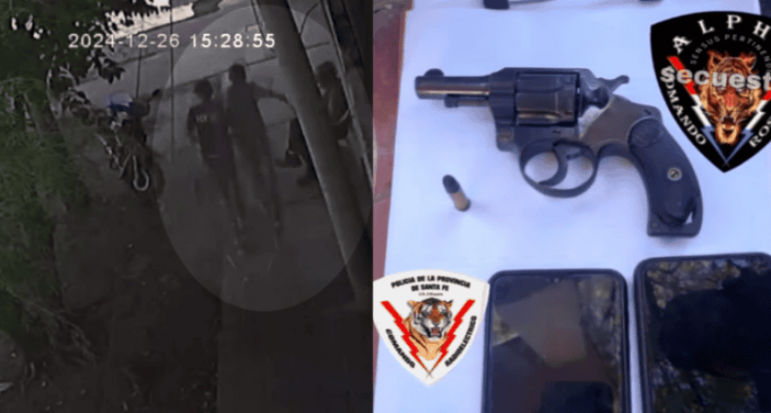 Menor armado de 11 años robó un celular y fue retenido por vecinos